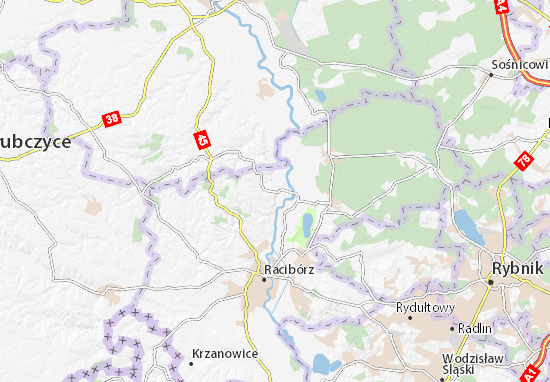 Kaart Plattegrond Grzegorzowice