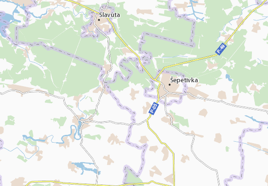 Karte Stadtplan Plishchyn