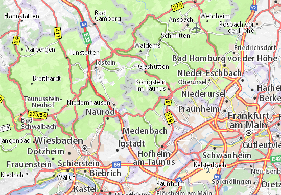 Karte Stadtplan Eppenhain
