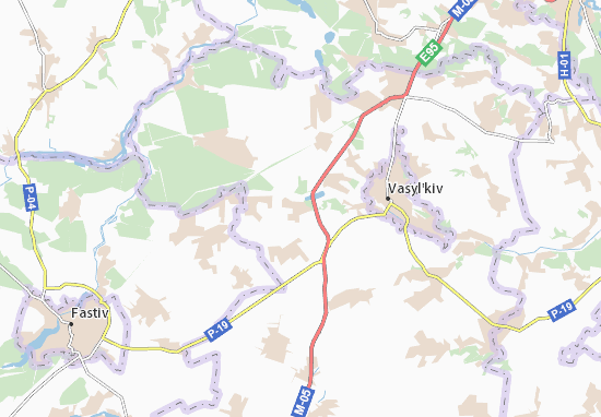 Kaart Plattegrond Velyka Soltanivka