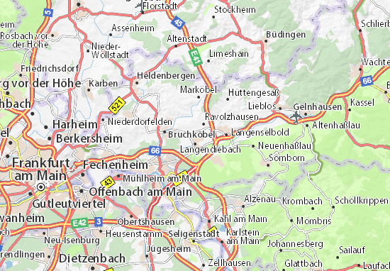 Karte Stadtplan Erlensee