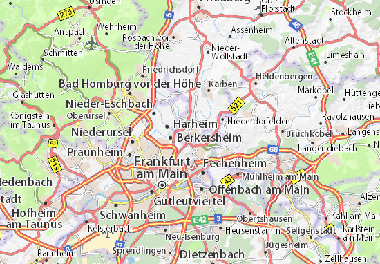 Karte Stadtplan Bad Vilbel