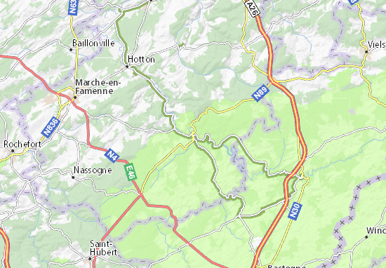 Mapa Plano La Roche-en-Ardenne