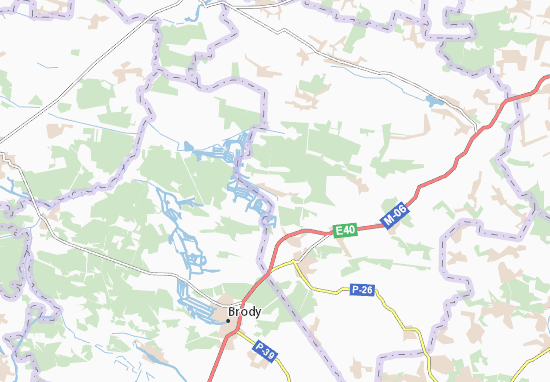 Mapa Sestryatyn