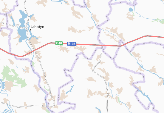 Karte Stadtplan Hrechanivka