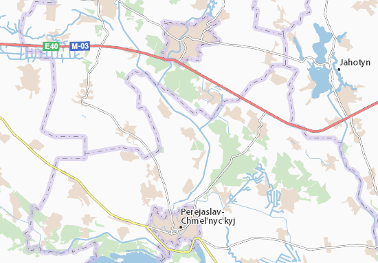 Karte Stadtplan Vovchkiv