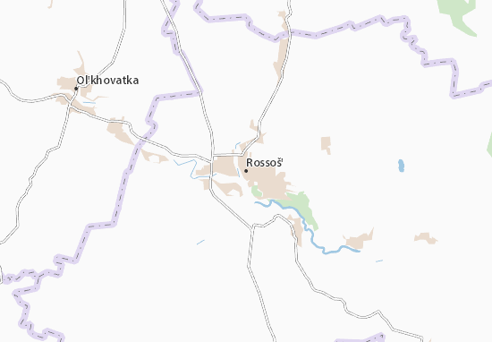 Karte Stadtplan Rossoš&#x27;