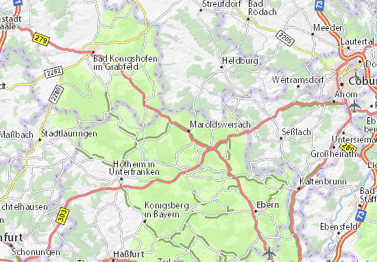 Kaart Plattegrond Maroldsweisach