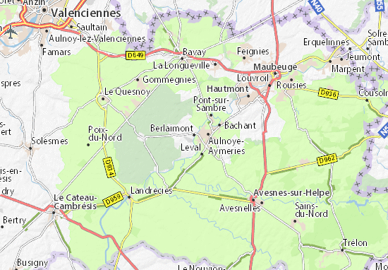 Karte Stadtplan Berlaimont