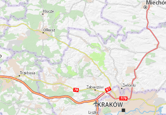 Kaart Plattegrond Jerzmanowice