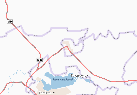 Mapa Aktau