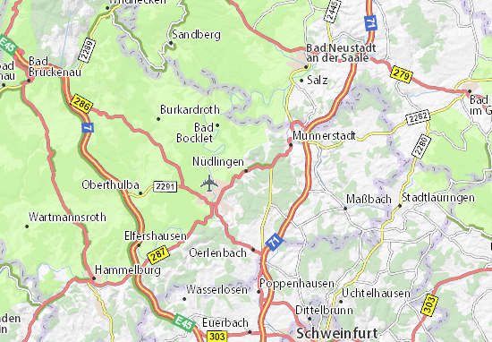 Karte Stadtplan Nüdlingen