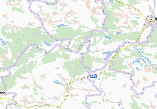 Kaart Plattegrond Andrushivka