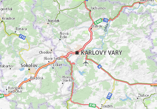 Carte-Plan Karlovy Vary