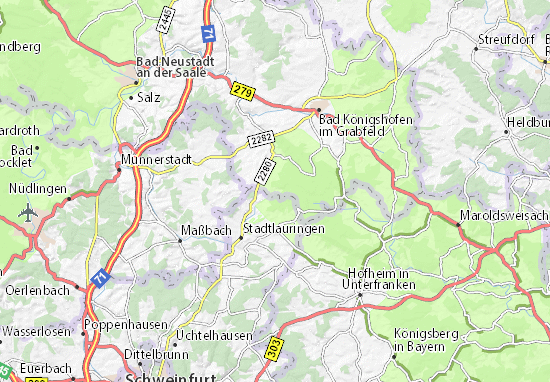 Mapa Leinach