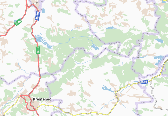 Kaart Plattegrond Velyka Ilovytsya