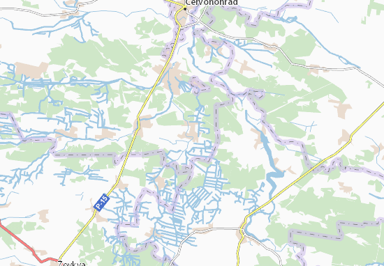Karte Stadtplan Reklynets&#x27;