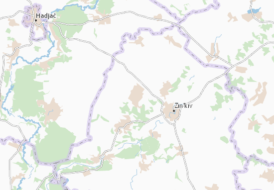 Karte Stadtplan Velyka Pavlivka