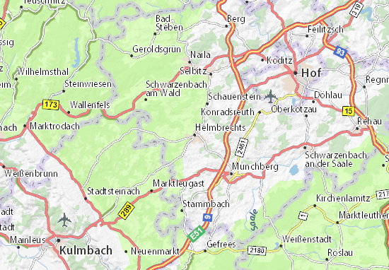 Mapa Helmbrechts