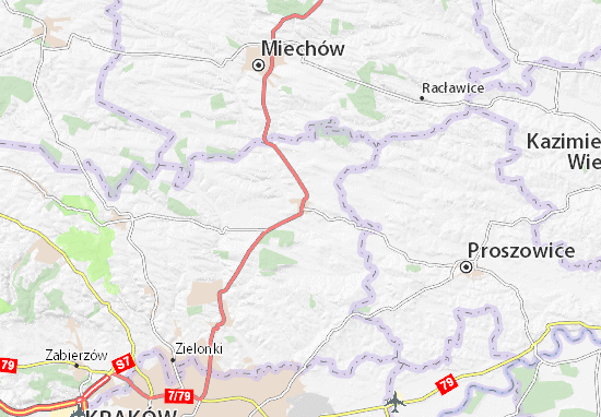 Karte Stadtplan Słomniki