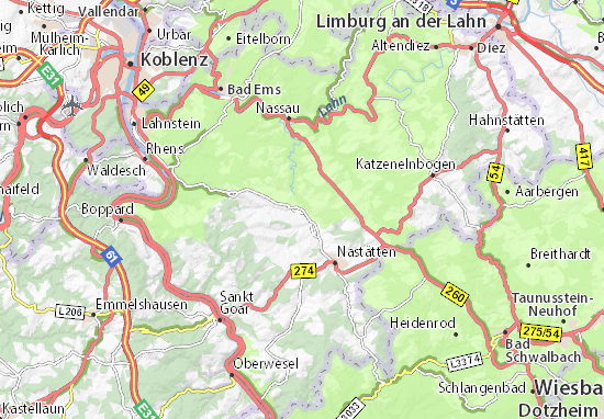 Karte Stadtplan Marienfels