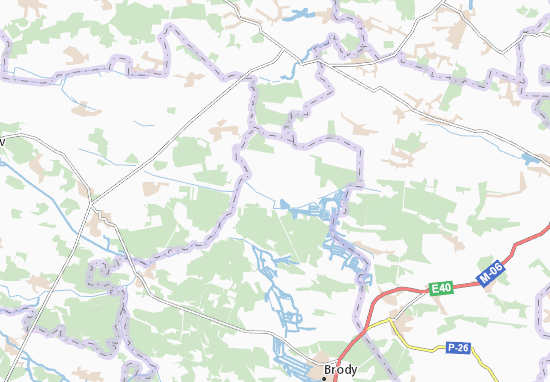Karte Stadtplan Leshniv