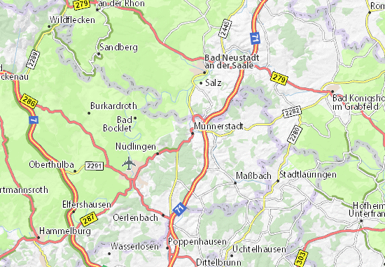 Münnerstadt Map
