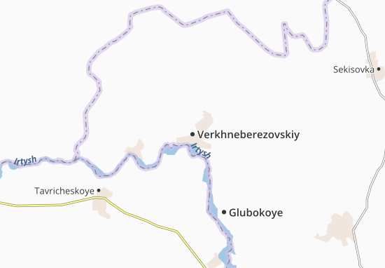 Kaart Plattegrond Verkhneberezovskiy