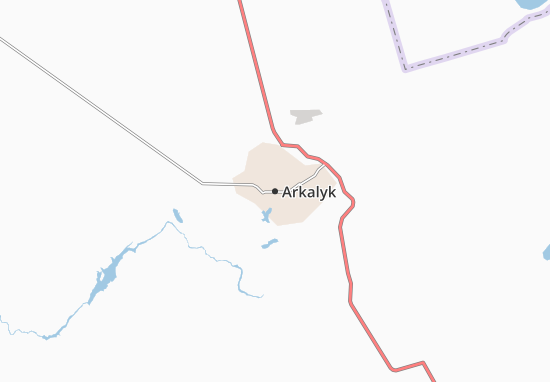 Arkalyk Map