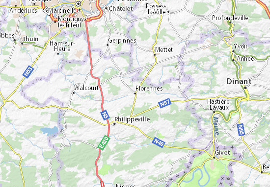 Florennes Map