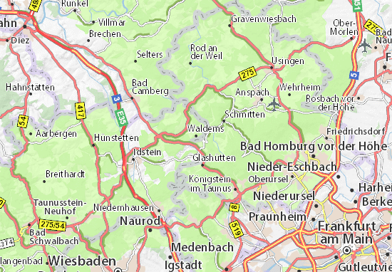 Karte Stadtplan Waldems