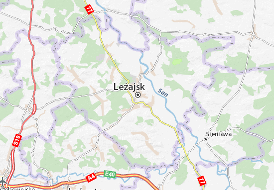 Karte Stadtplan Leżajsk