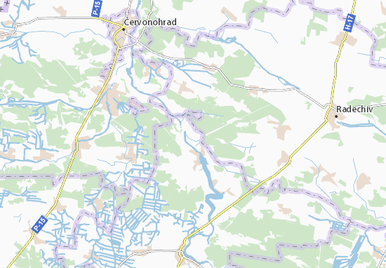 Karte Stadtplan Tyshytsya