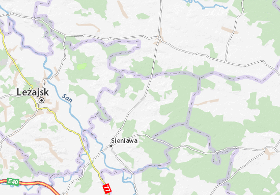 Karte Stadtplan Adamówka