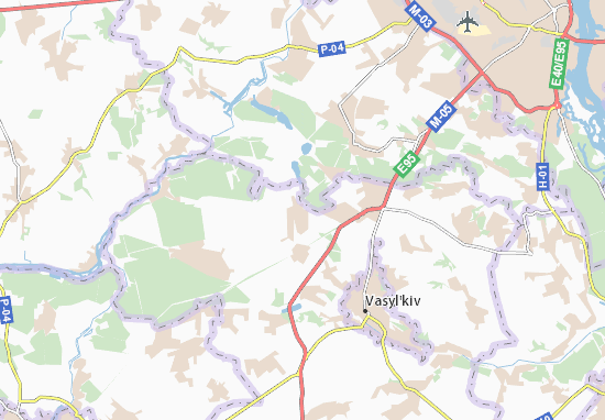 Kaart Plattegrond Kozhukhivka