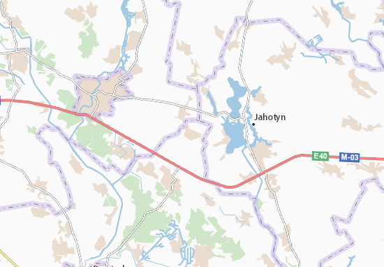 Karte Stadtplan Pereyaslavs&#x27;ke