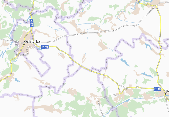 Mapa Vyshchevesele