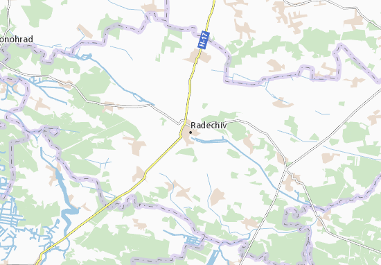 Karte Stadtplan Radechiv