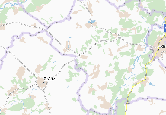 Kaart Plattegrond Mala Pavlivka