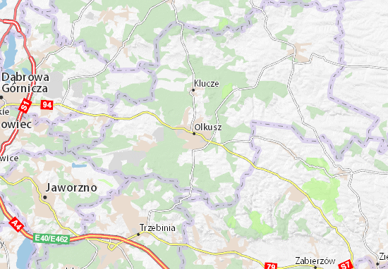 Karte Stadtplan Olkusz