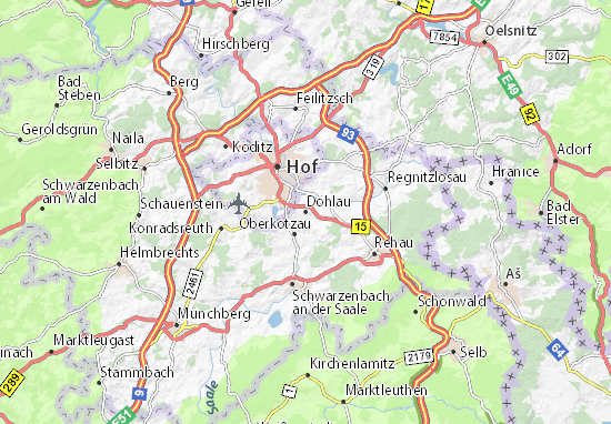 Karte Stadtplan Döhlau