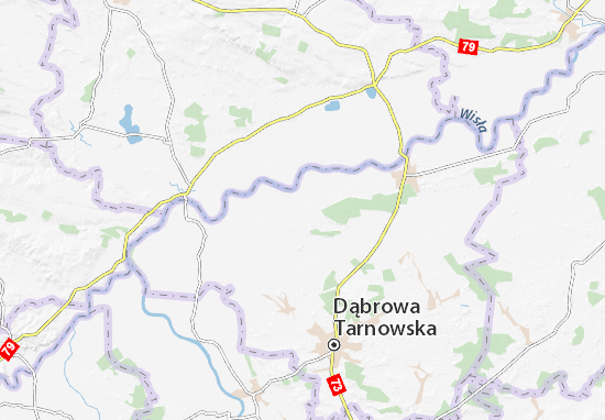 Kaart Plattegrond Mędrzechów