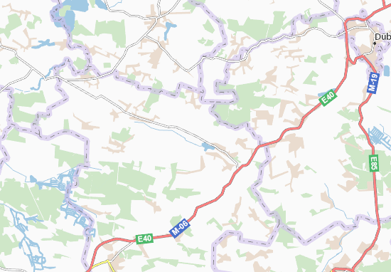 Karte Stadtplan Berezyny