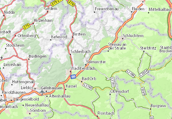 Karte Stadtplan Bad Soden