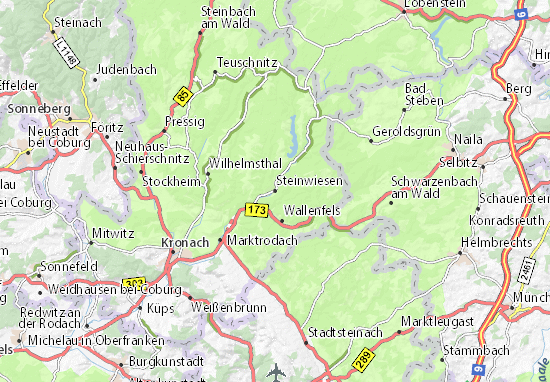 Mapa Steinwiesen