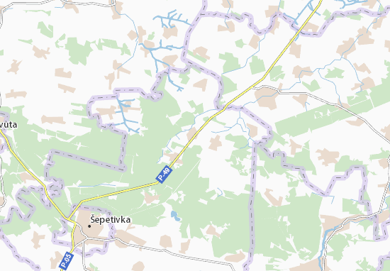 Karte Stadtplan Horodnyavka