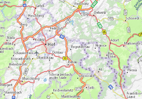 Kaart Plattegrond Regnitzlosau