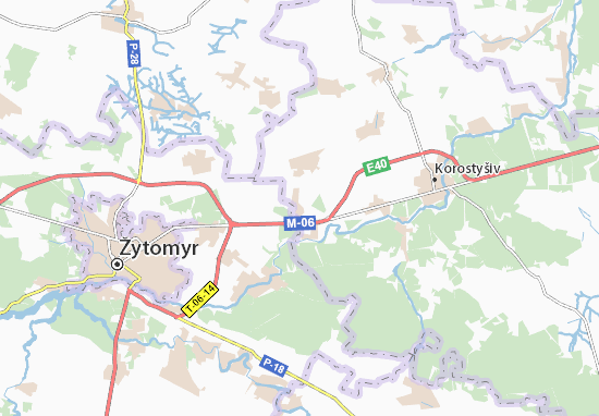 Karte Stadtplan Kmytiv