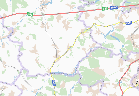 Karte Stadtplan Lyshnya