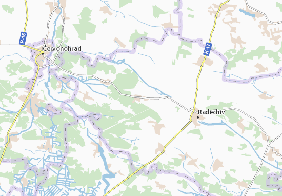 Karte Stadtplan Novyi Vytkiv